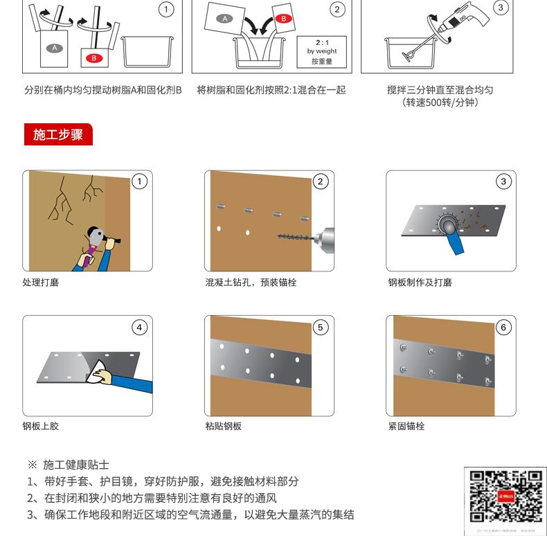 包钢裕安粘钢加固施工过程